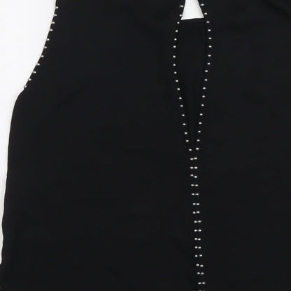 Womens UK Size 12 H&M Black Basic Blouse