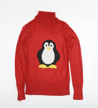 Womens UK Size 10 NEXT Red Pullover Jumper