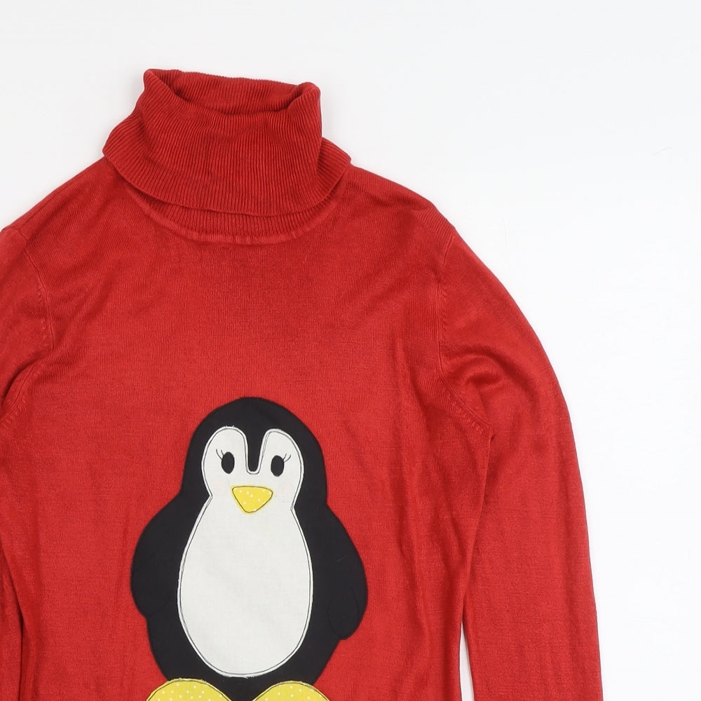 Womens UK Size 10 NEXT Red Pullover Jumper