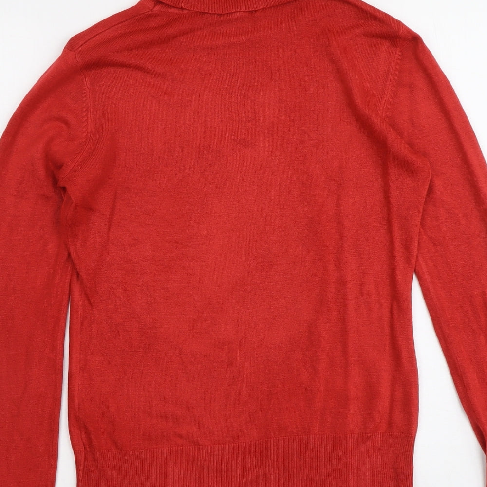 Womens UK Size 10 NEXT Red Pullover Jumper