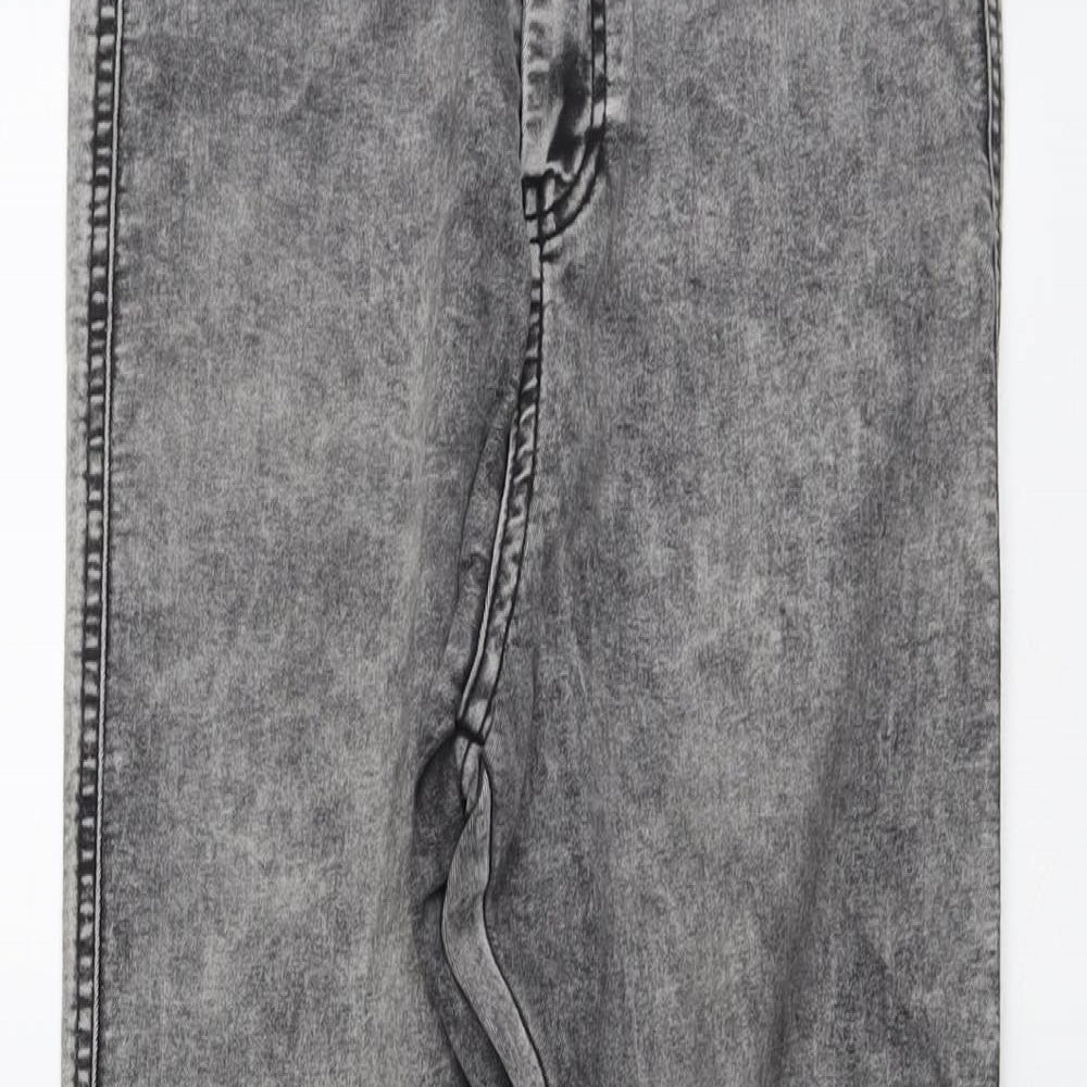 ASOS Womens Grey Cotton Jegging Jeans Size 30 in L32 in Regular Button