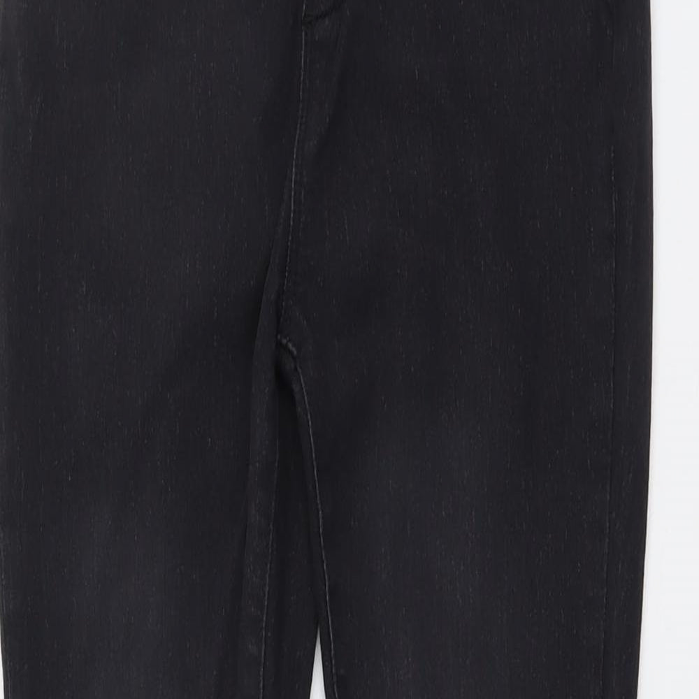 Boohoo Womens Grey Cotton Jegging Jeans Size 10 L26 in Regular