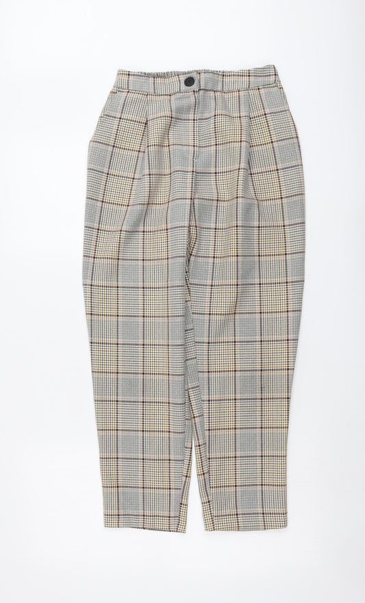 Womens UK Size 10 New Look Regular Fit Carrot Beige Trousers