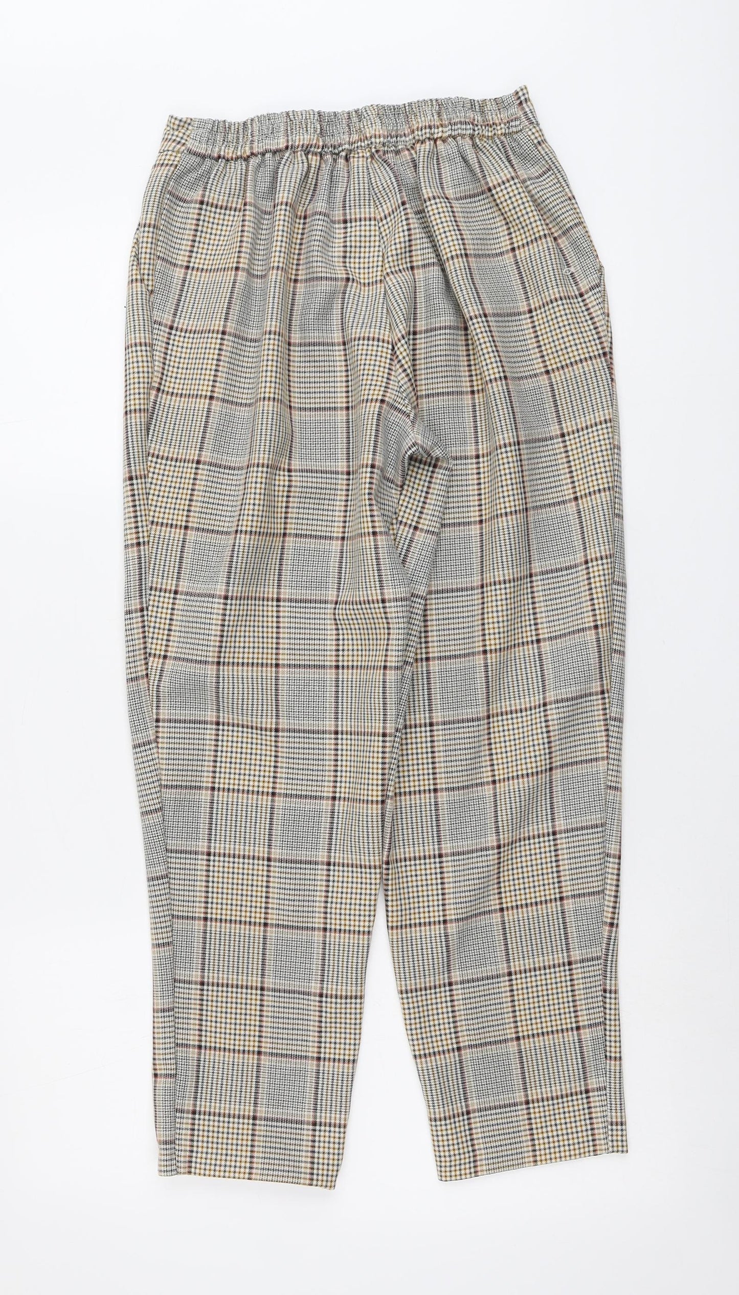 Womens UK Size 10 New Look Regular Fit Carrot Beige Trousers