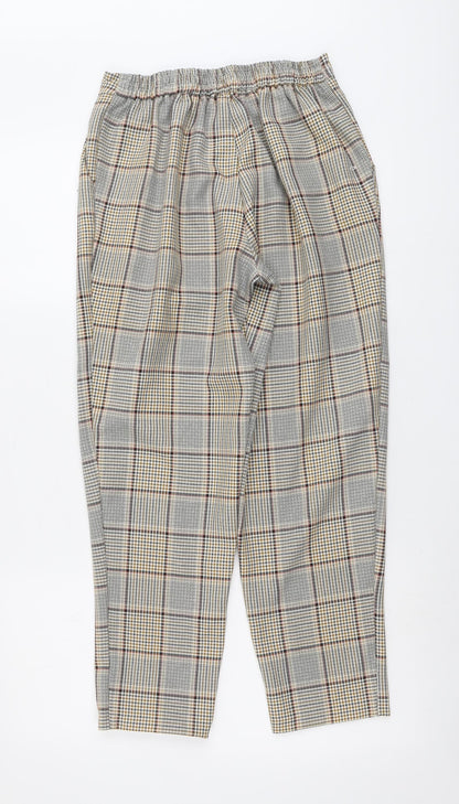 Womens UK Size 10 New Look Regular Fit Carrot Beige Trousers