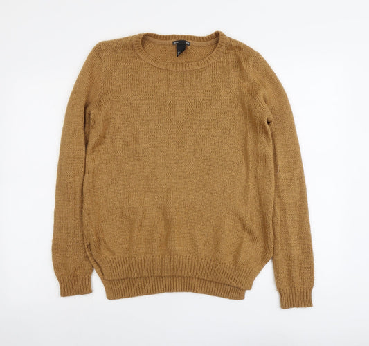 Womens UK Size S H&M Brown Pullover Jumper