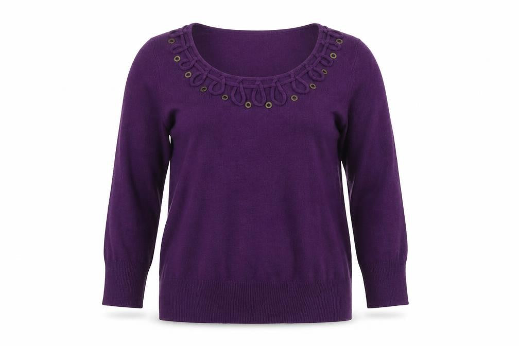 Womens UK Size 10 Per Una Purple Pullover Jumper