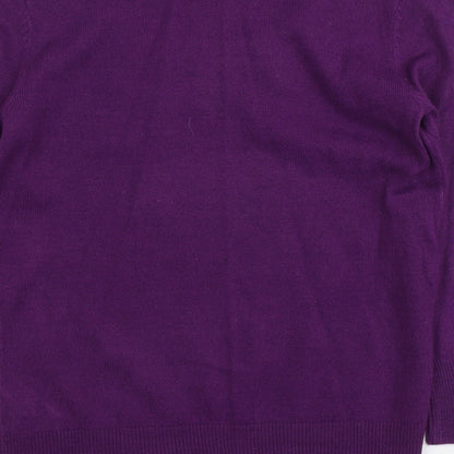Womens UK Size 10 Per Una Purple Pullover Jumper