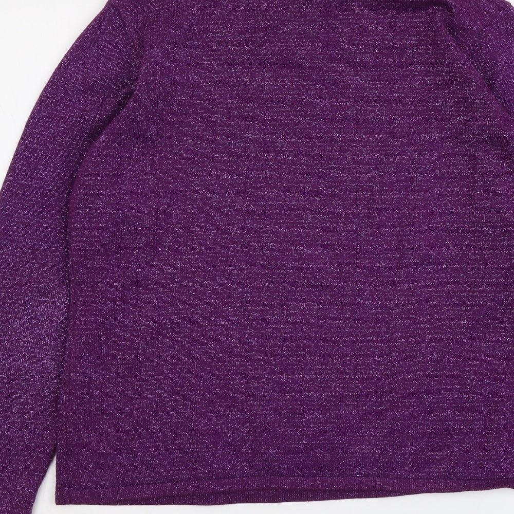 Womens UK Size S Bonmarché Purple Pullover Jumper