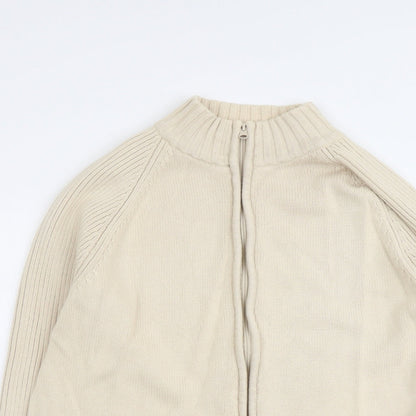 Womens UK Size XL Bonmarché Beige Full Zip Jumper