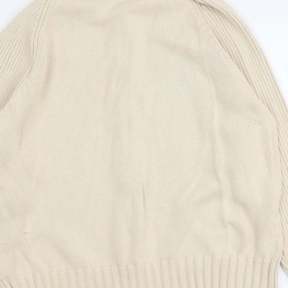 Womens UK Size XL Bonmarché Beige Full Zip Jumper