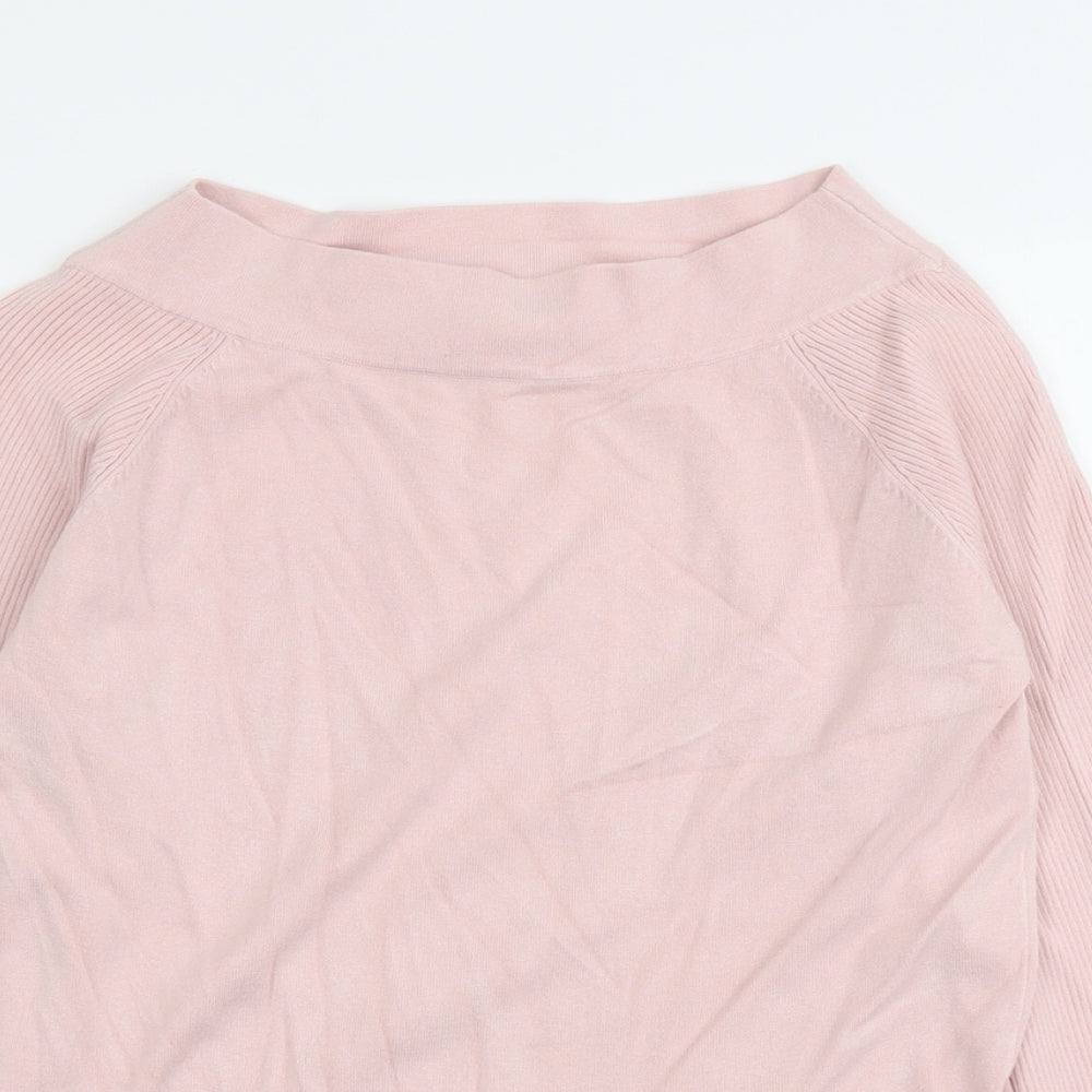 Womens UK Size 14 Kaliko Pink Pullover Jumper
