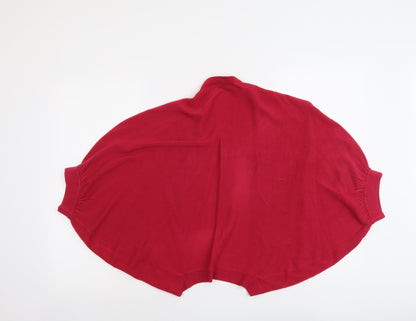 Key West Womens Pink V-Neck Acrylic Shrug Jumper Size S