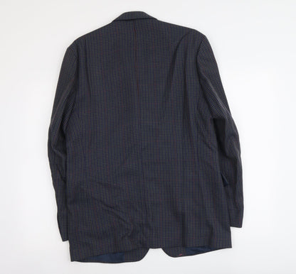 Mens UK Size M Lee Greenwood Regular Blue Suit Jacket