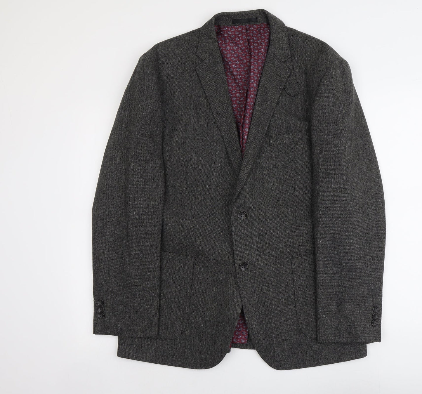 Mens UK Size XL Boston Crew Regular Grey Suit Jacket