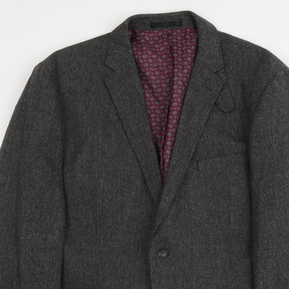 Mens UK Size XL Boston Crew Regular Grey Suit Jacket