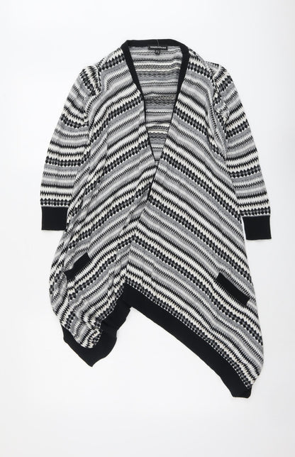 Womens UK Size 6 Warehouse Grey Cardigan Jumper
