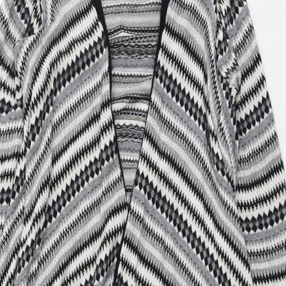 Womens UK Size 6 Warehouse Grey Cardigan Jumper
