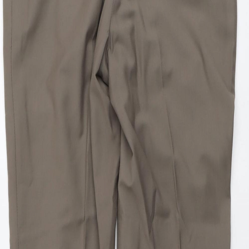 Womens UK Size 32 NEXT Regular Fit Chino Brown Trousers
