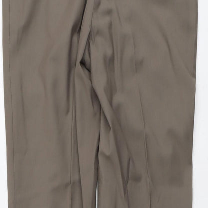 Womens UK Size 32 NEXT Regular Fit Chino Brown Trousers