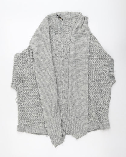 Womens UK Size 12 Topshop Grey Cardigan Jumper