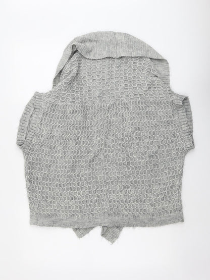 Womens UK Size 12 Topshop Grey Cardigan Jumper
