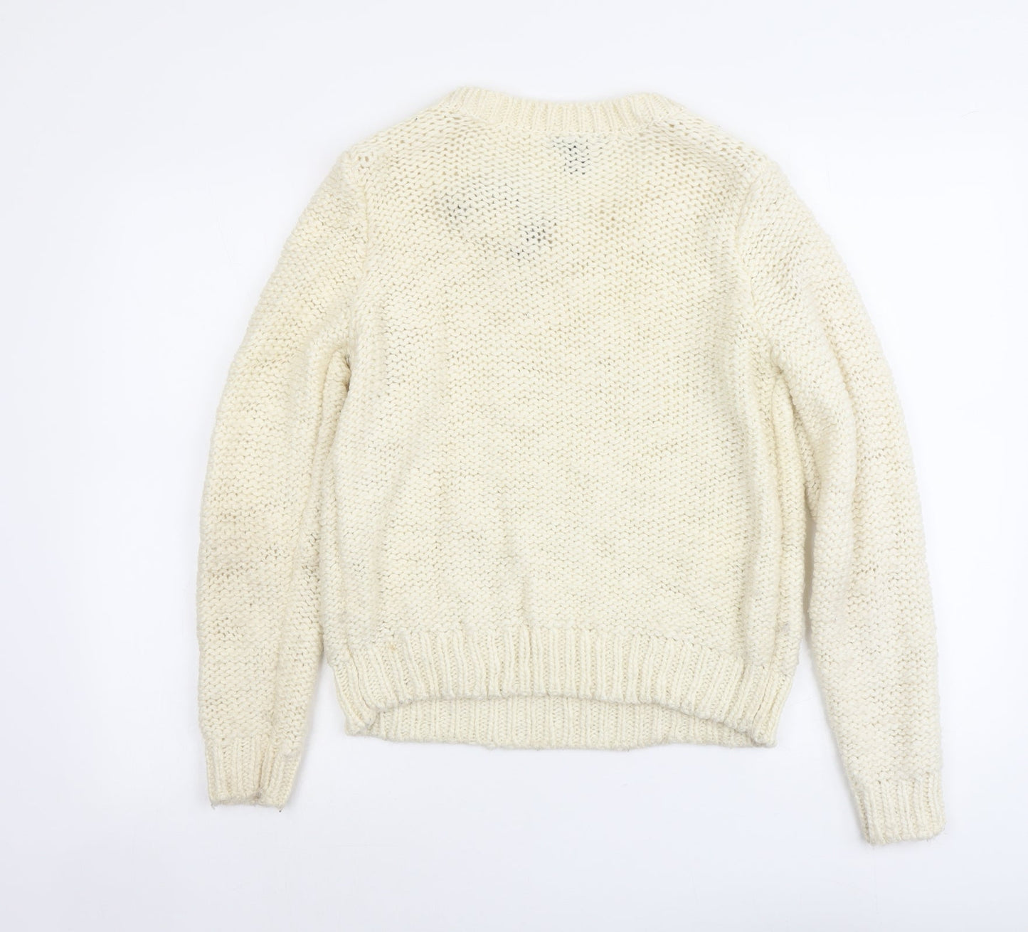 Womens UK Size S H&M Ivory Pullover Jumper
