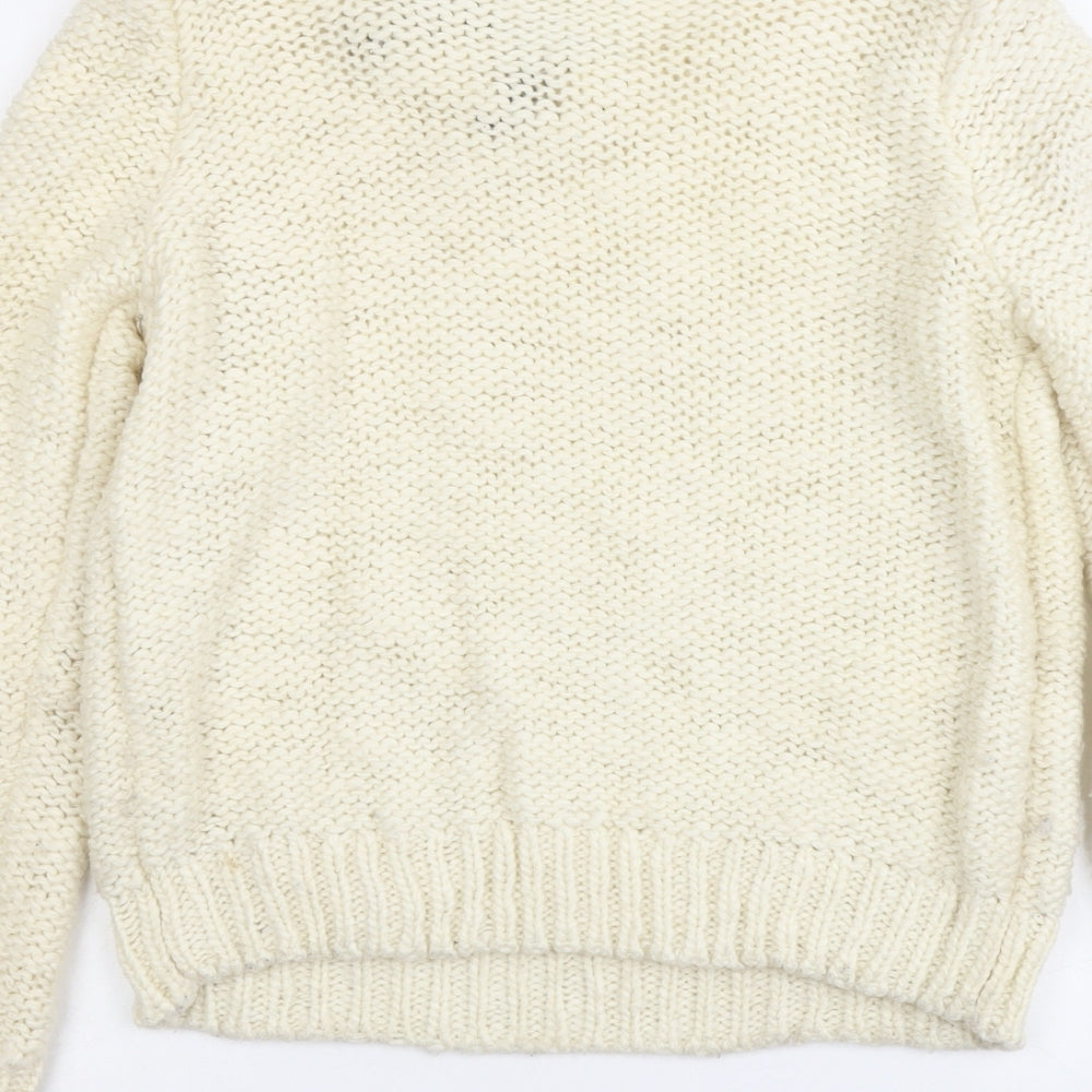Womens UK Size S H&M Ivory Pullover Jumper