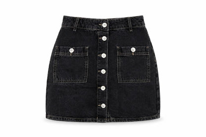 Womens UK Size S Pull&Bear Mini Denim Skirt