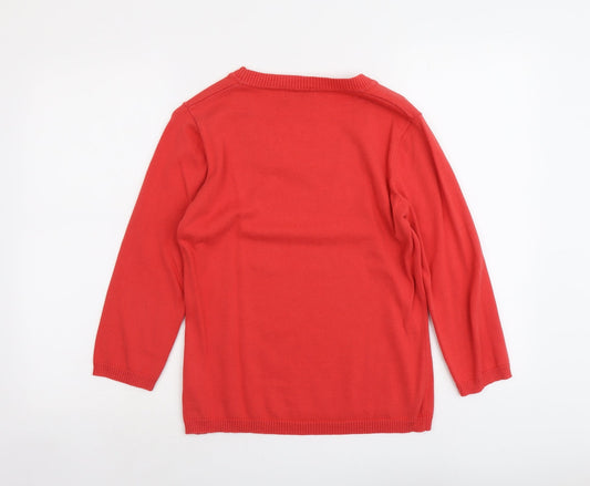 Womens UK Size 14 Editions Red Pullover Jumper