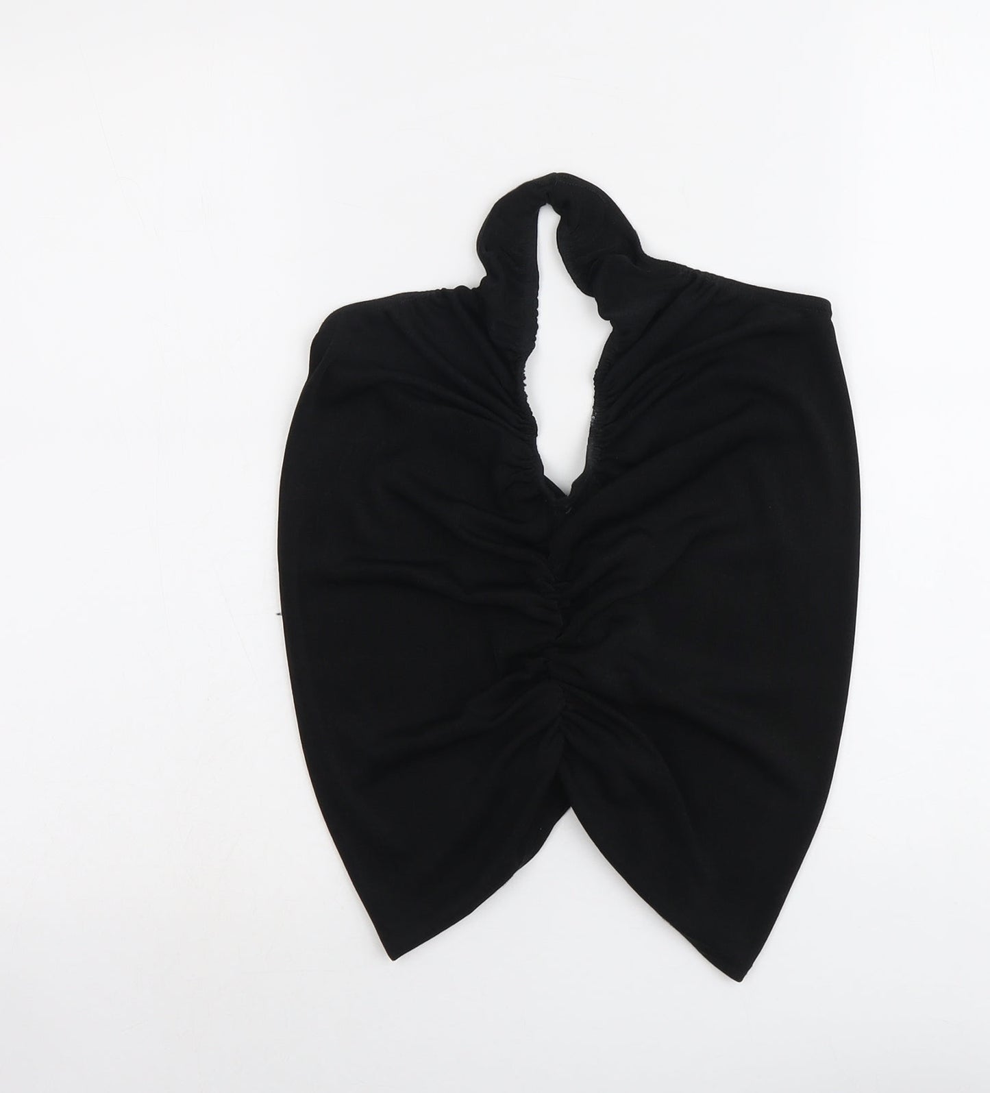 Boohoo Womens Black Polyester Basic Tank Size 16 Halter