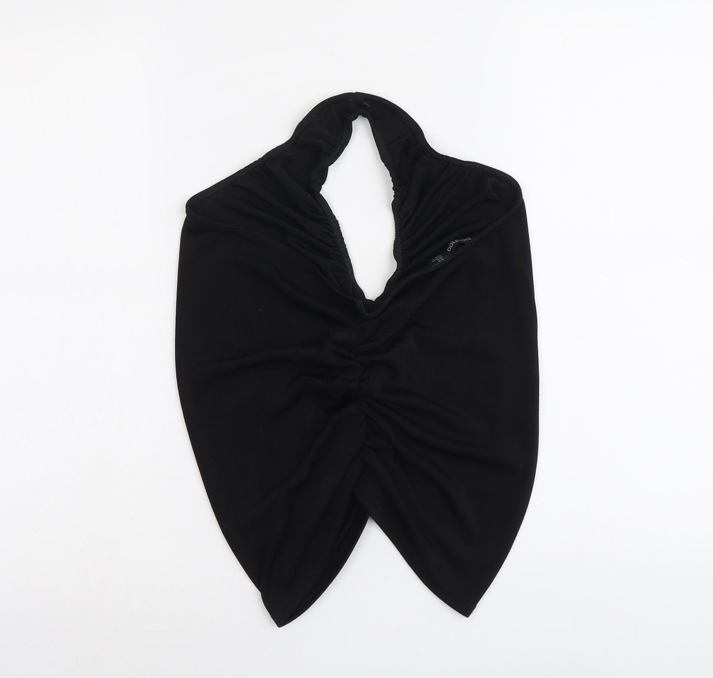 Boohoo Womens Black Polyester Basic Tank Size 16 Halter