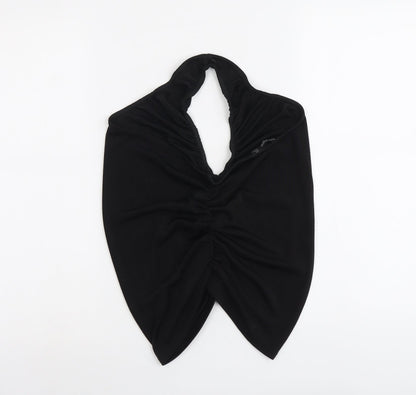 Boohoo Womens Black Polyester Basic Tank Size 16 Halter