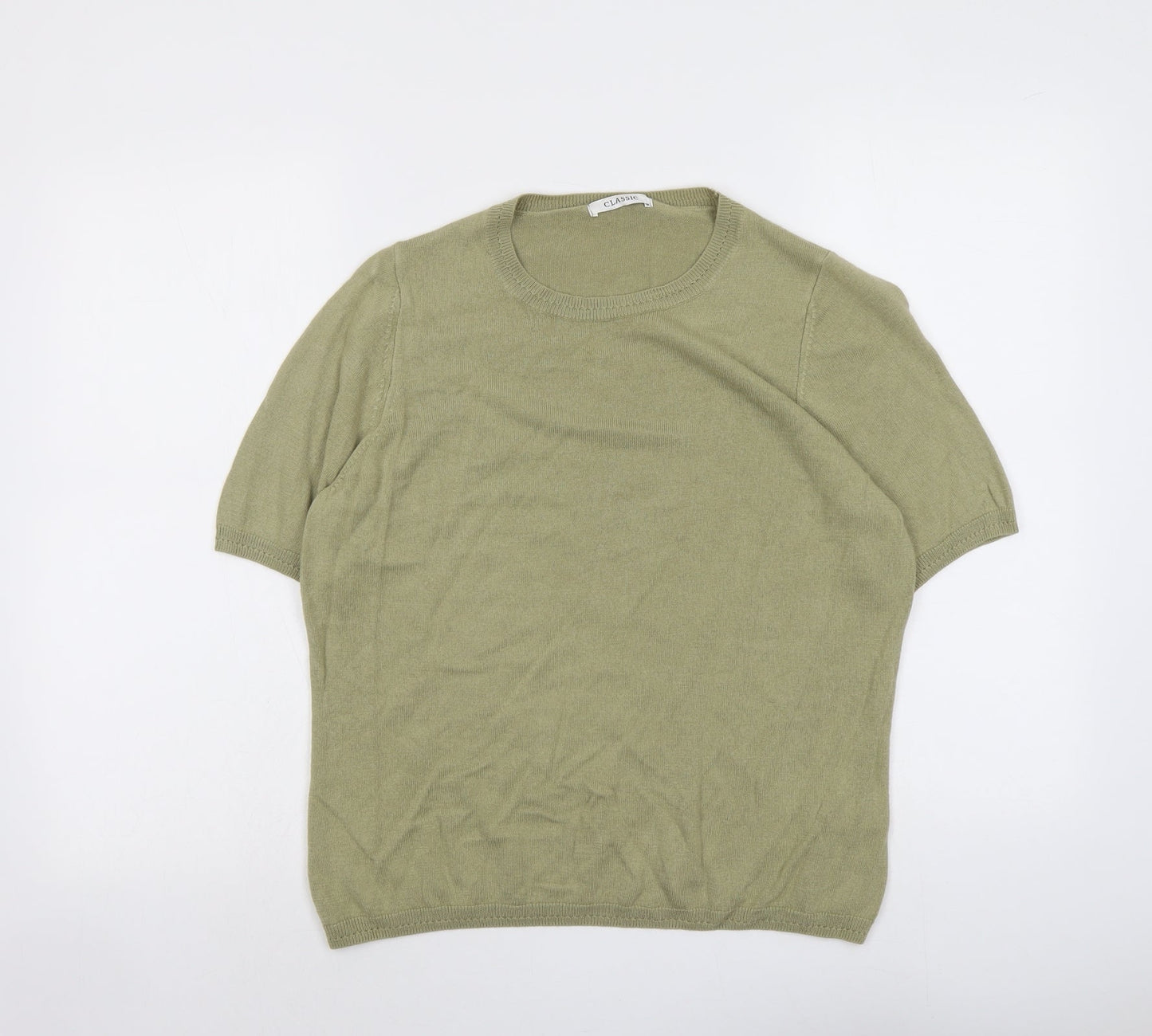 Womens UK Size 16 Marks and Spencer Green Pullover Jumper