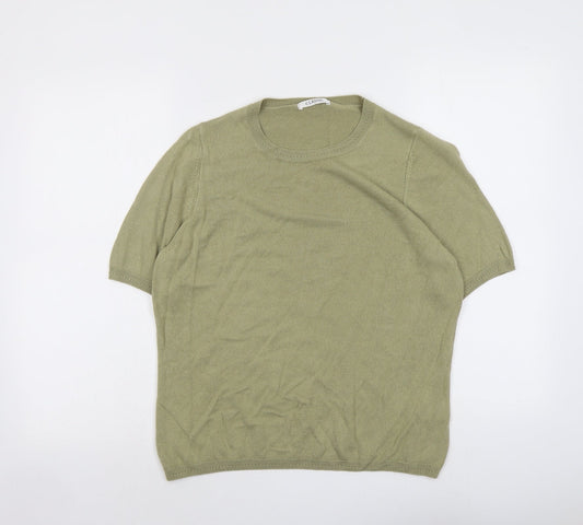 Womens UK Size 16 Marks and Spencer Green Pullover Jumper