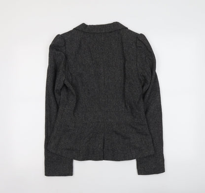Kappahl Womens Grey Polyester Jacket Blazer Size 10