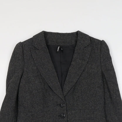 Kappahl Womens Grey Polyester Jacket Blazer Size 10
