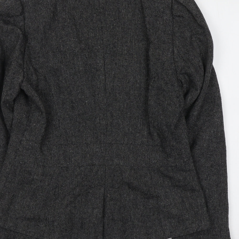 Kappahl Womens Grey Polyester Jacket Blazer Size 10