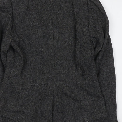 Kappahl Womens Grey Polyester Jacket Blazer Size 10