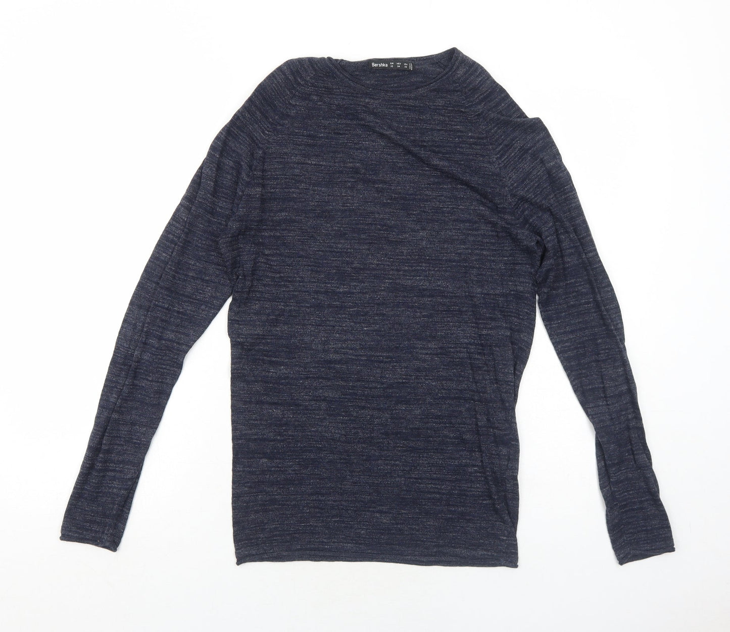 Womens UK Size XS Bershka Blue Pullover Jumper