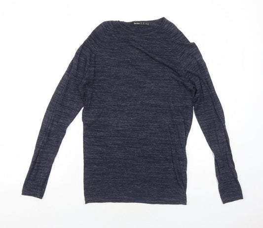Womens UK Size XS Bershka Blue Pullover Jumper
