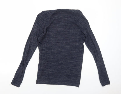 Womens UK Size XS Bershka Blue Pullover Jumper