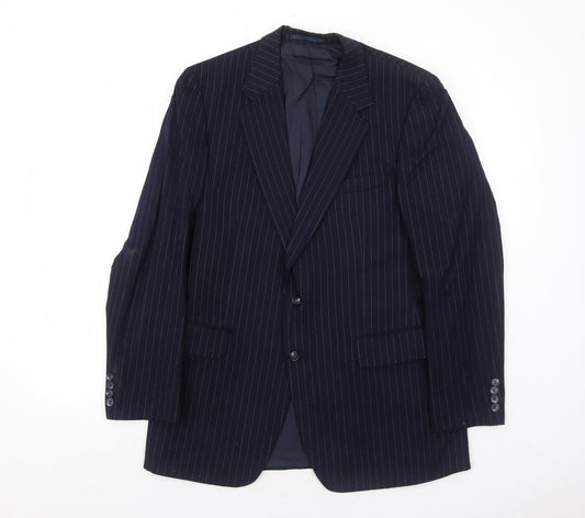 Mens UK Size 42 Marks and Spencer Regular Blue Suit Jacket