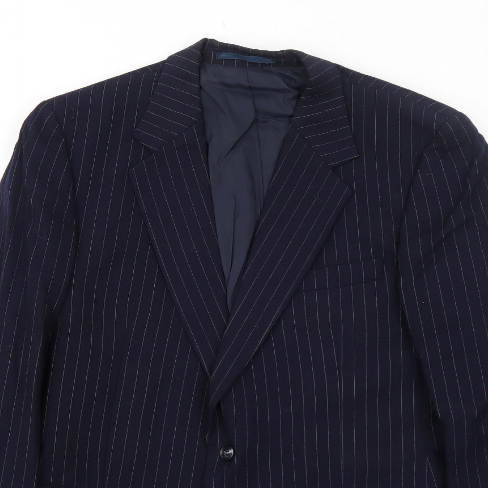 Mens UK Size 42 Marks and Spencer Regular Blue Suit Jacket