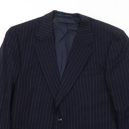 Mens UK Size 42 Marks and Spencer Regular Blue Suit Jacket