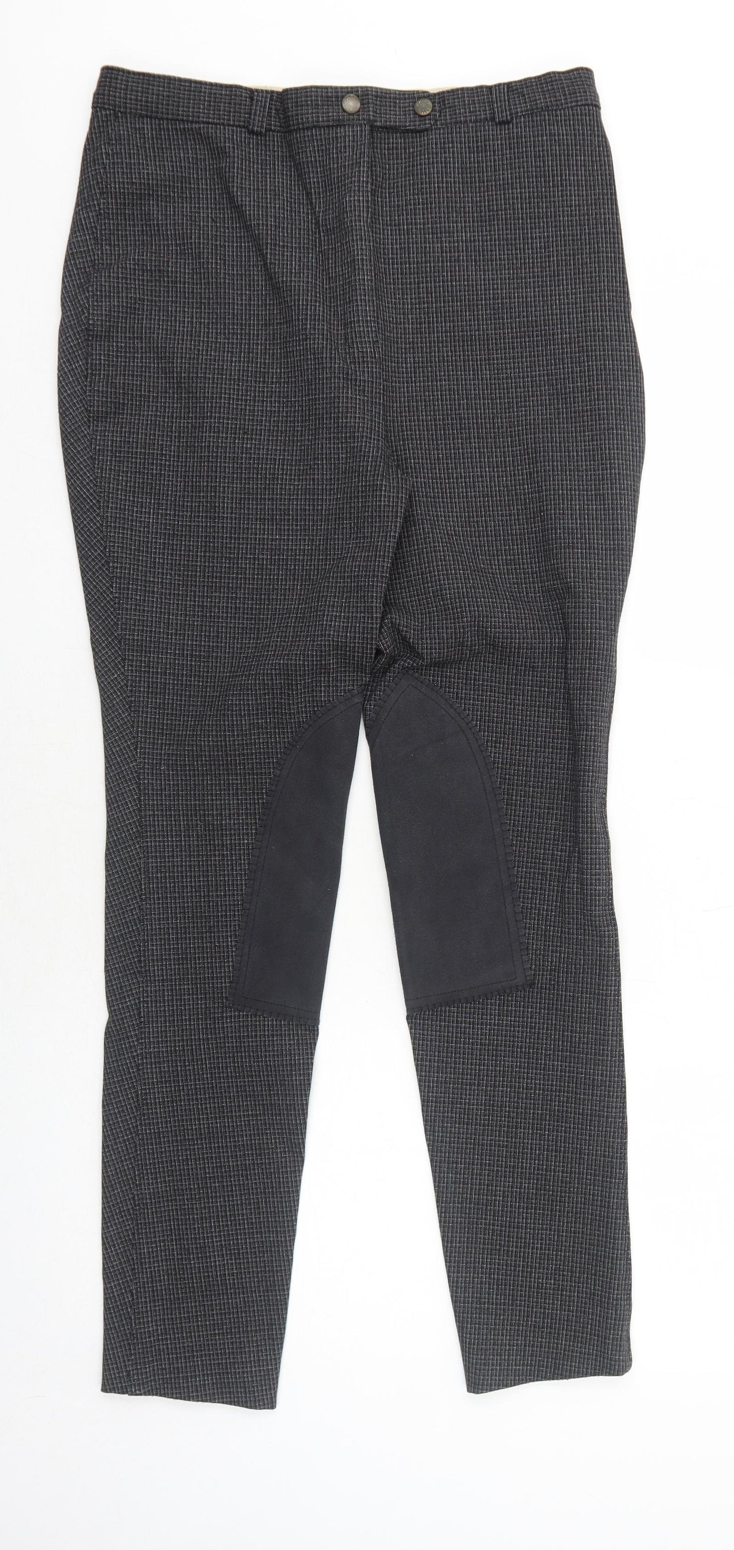 Womens UK Size 32 in Harry Hall Regular Fit  Black Trousers