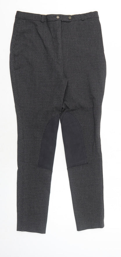 Womens UK Size 32 in Harry Hall Regular Fit  Black Trousers