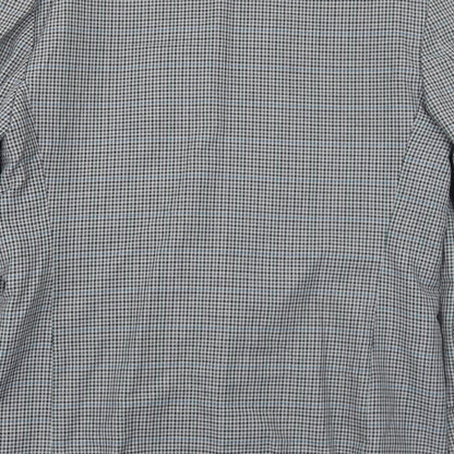 I.D. Mens Grey Geometric Polyester Jacket Blazer Size 40 Regular