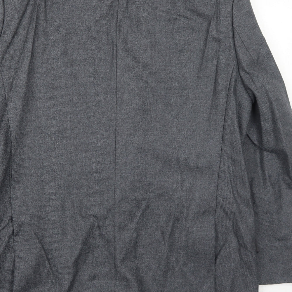 Mens UK Size 40 Hugo James Regular Grey Suit Jacket