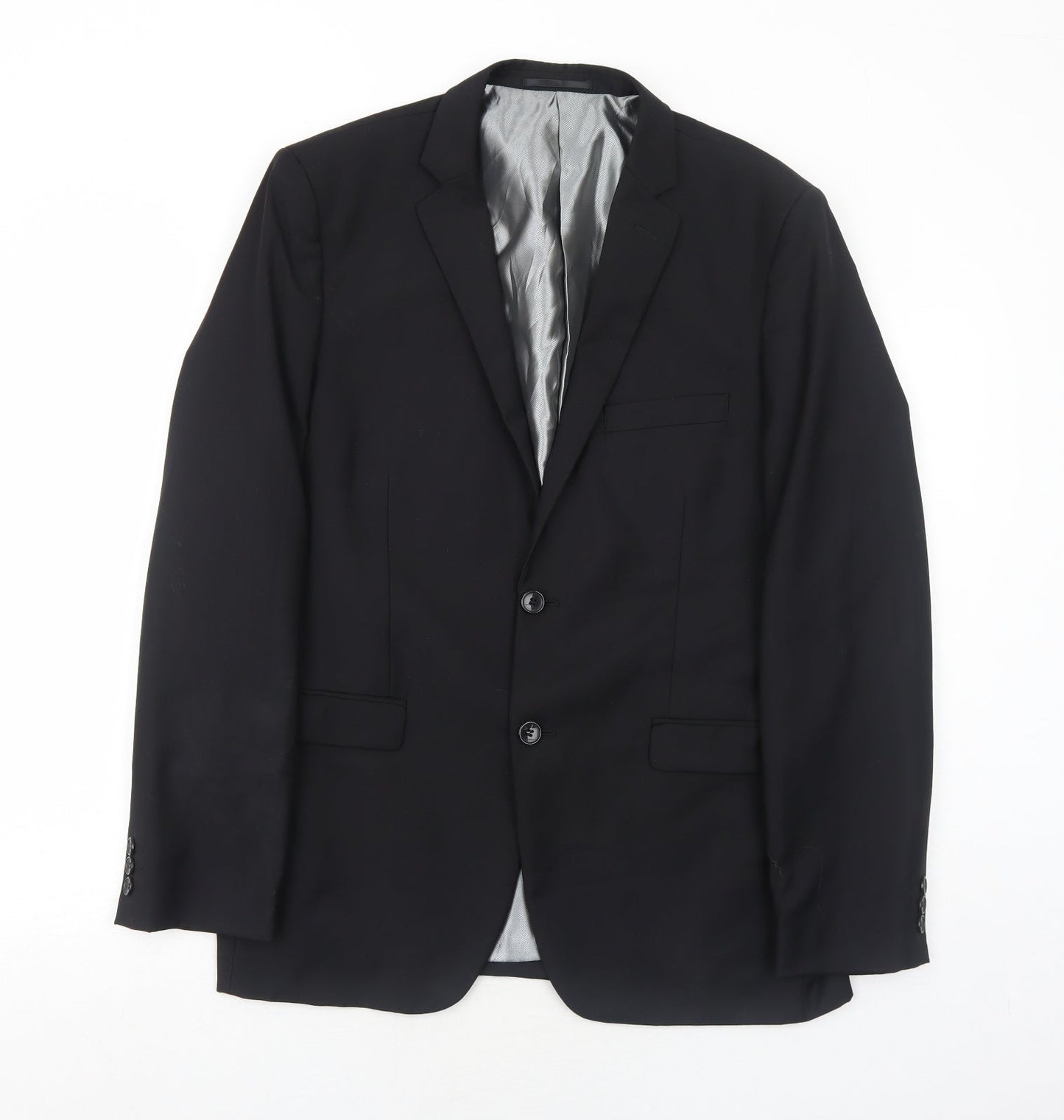 Mens UK Size 40 Goodsouls Regular Black Suit Jacket
